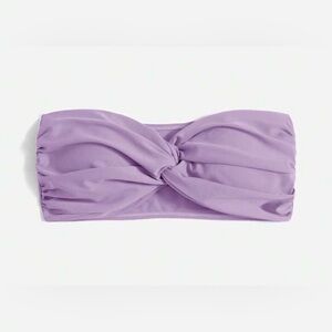 Lavender Twist Bandeau Swim Top